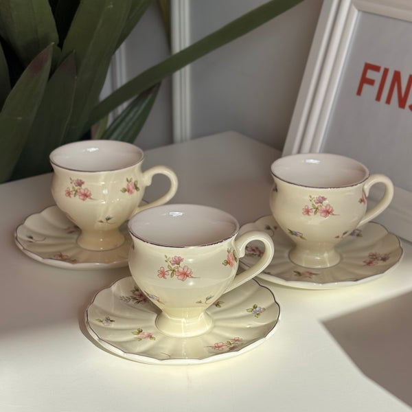 طقم فناجين قهوة بيج لڤندر