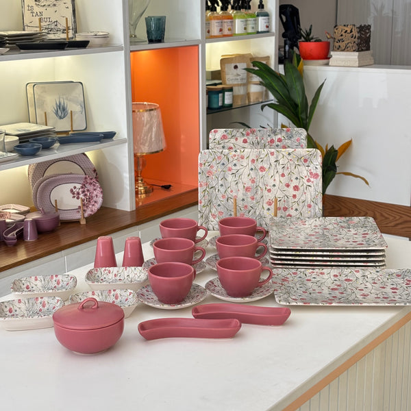 طقم فطور 30 قطعه rose