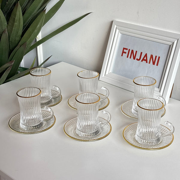 استكانات حز ذهبي